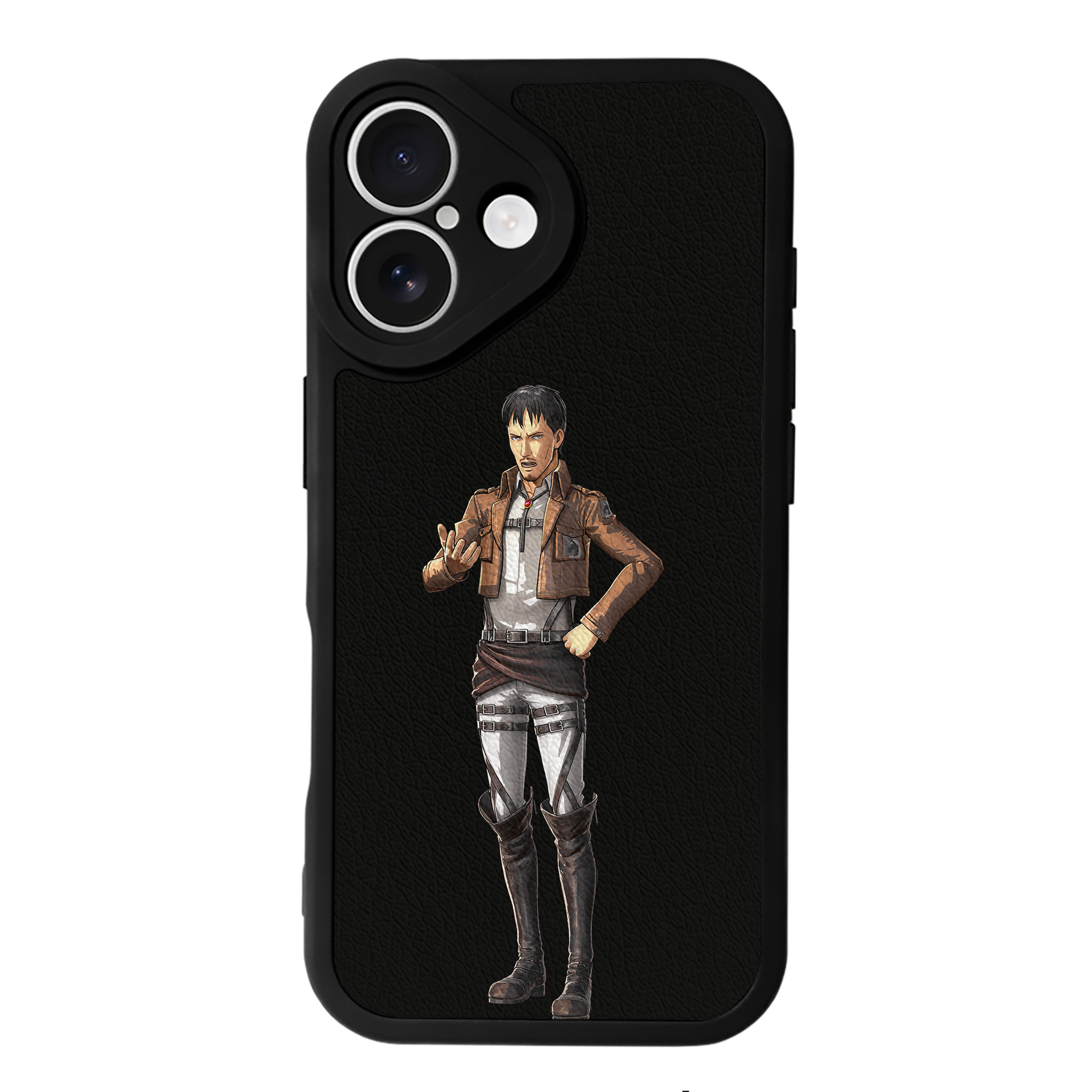 （画像用） 進撃の巨人 Attack on Titan 【iPhone 16シリーズ対応】シリコンスマホケース（レザー調） 材質：シリコン